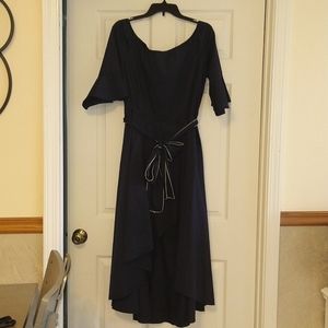 Venus, navy blue, high low dress, size 20, used, womens